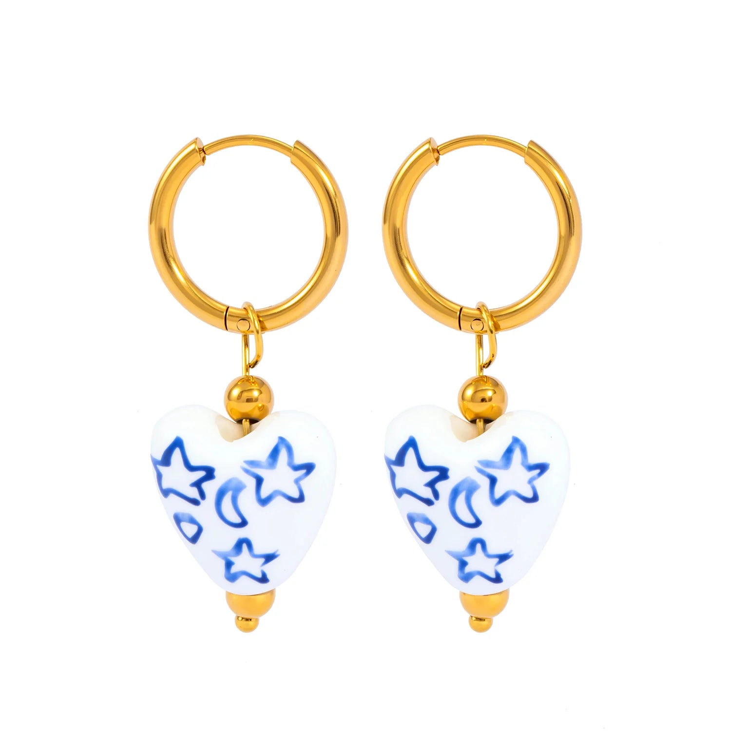 Chinese Porcelain Earrings