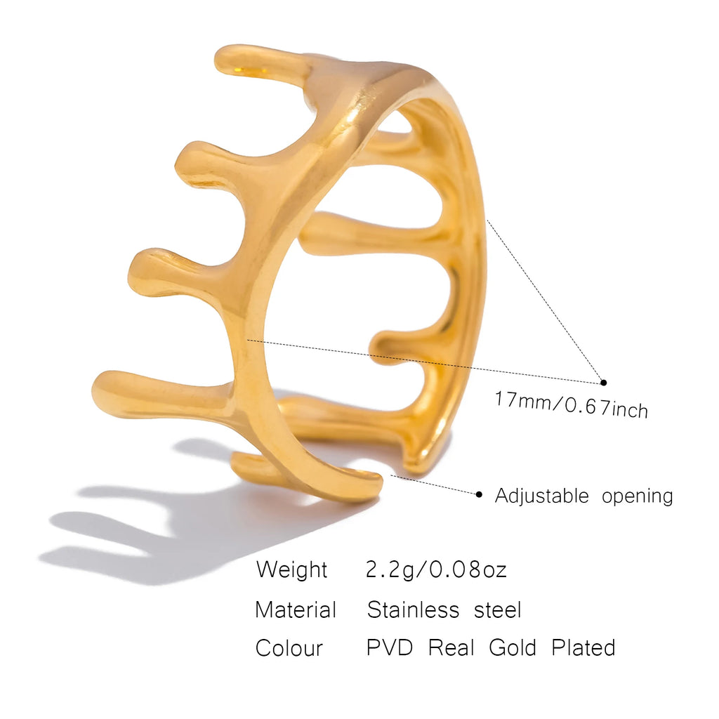 Crown Charm Ring