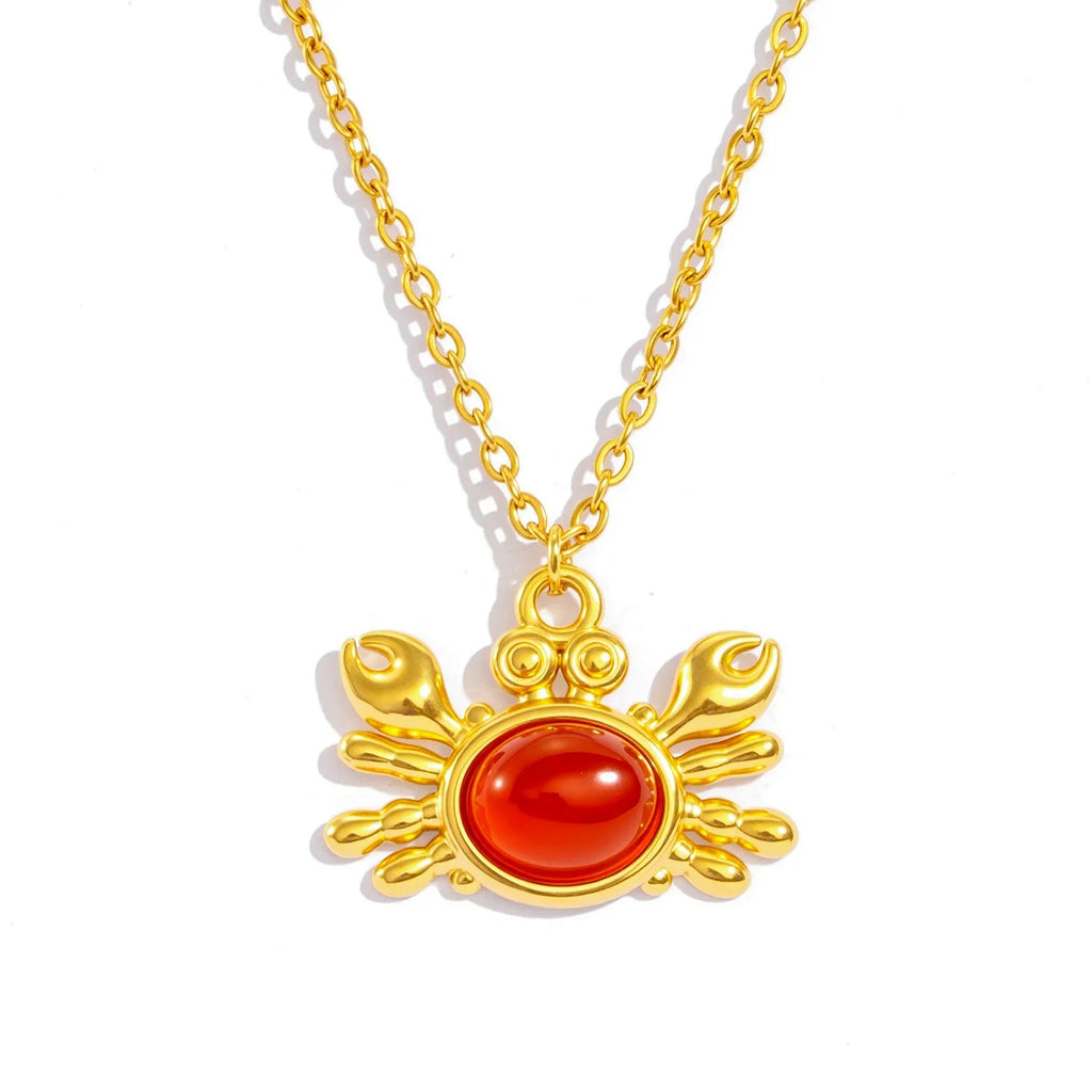 Crab Pendant Necklace