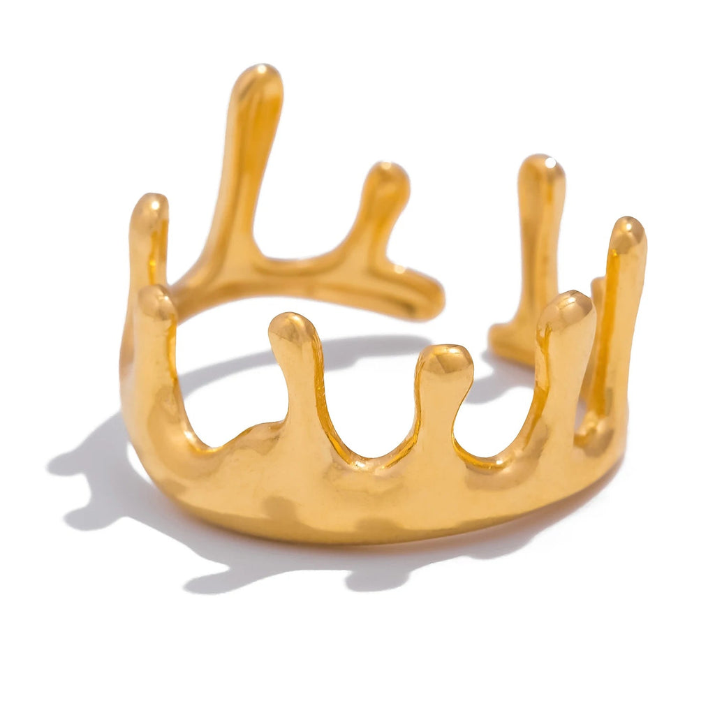 Crown Charm Ring