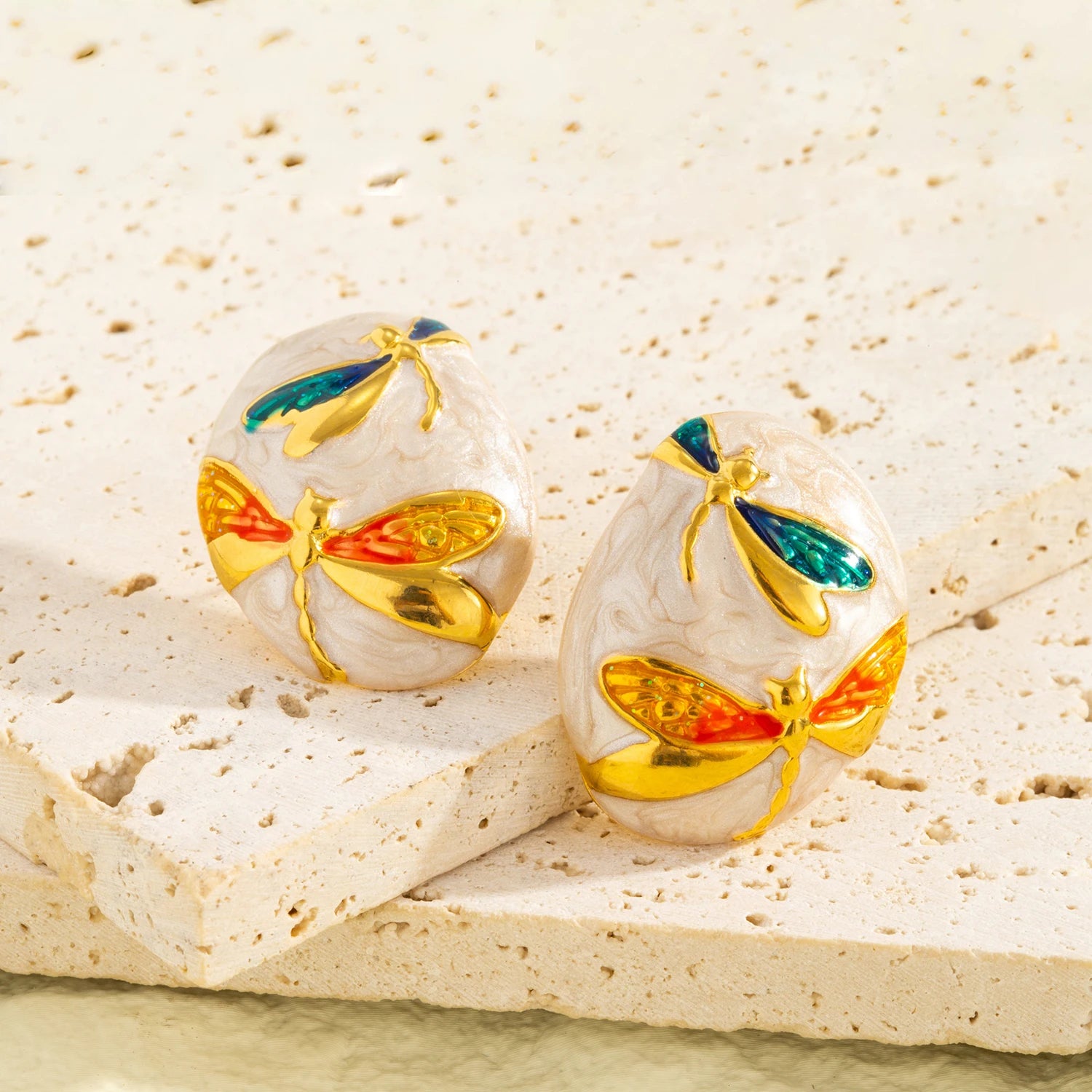 Colorful Dragonfly Earrings