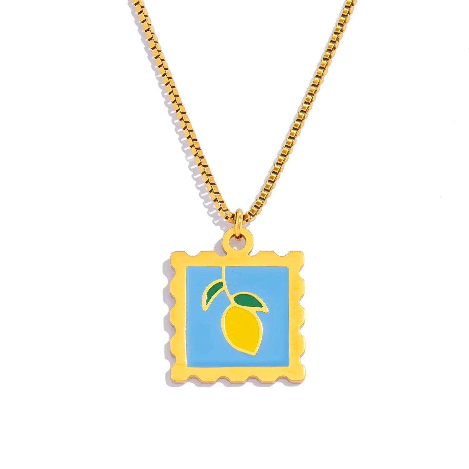 Cherry Lemon Strawberry Necklace