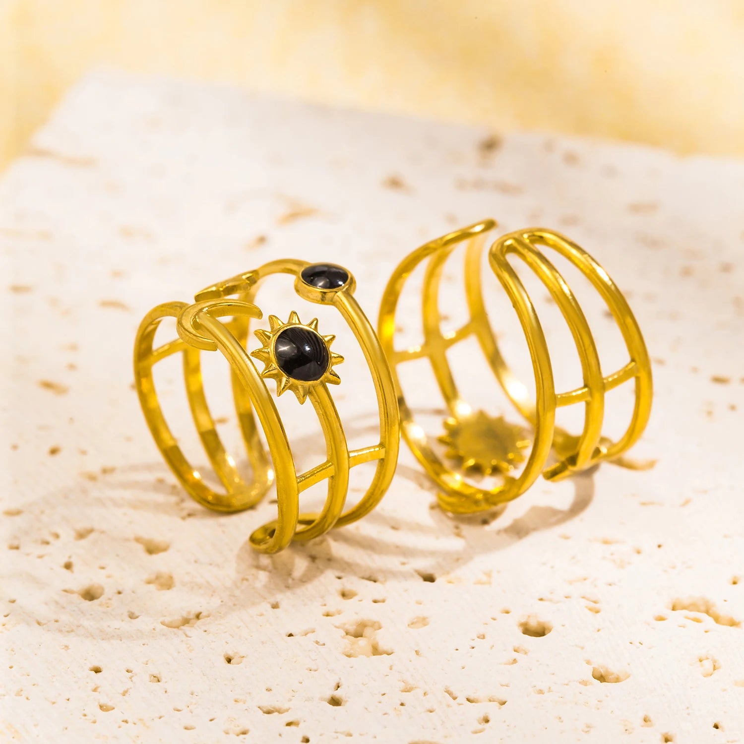 Sun & Moon Star Ring