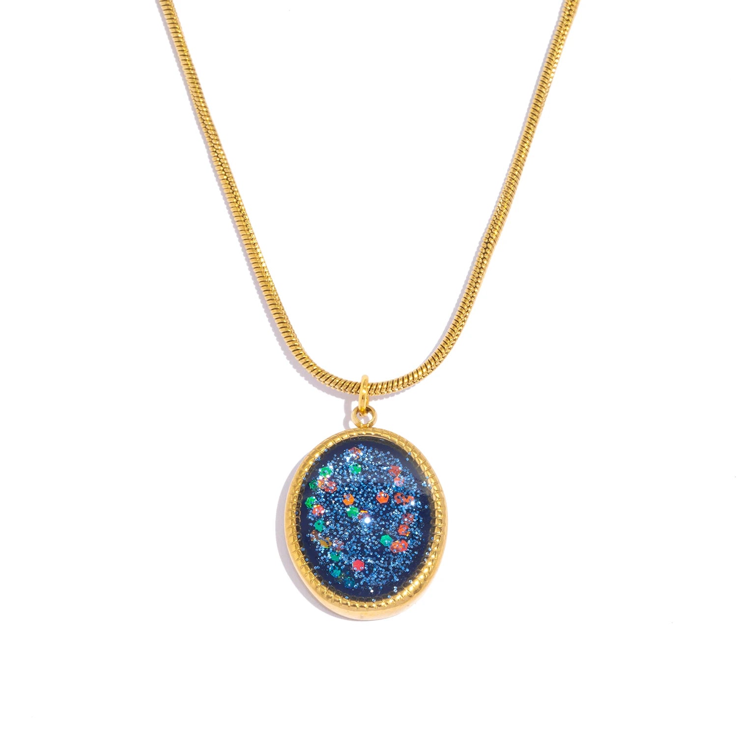 Oval Pendant Necklace