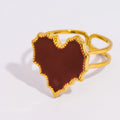 Red & Black Golden Rings