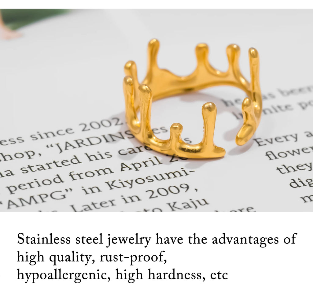 Crown Charm Ring