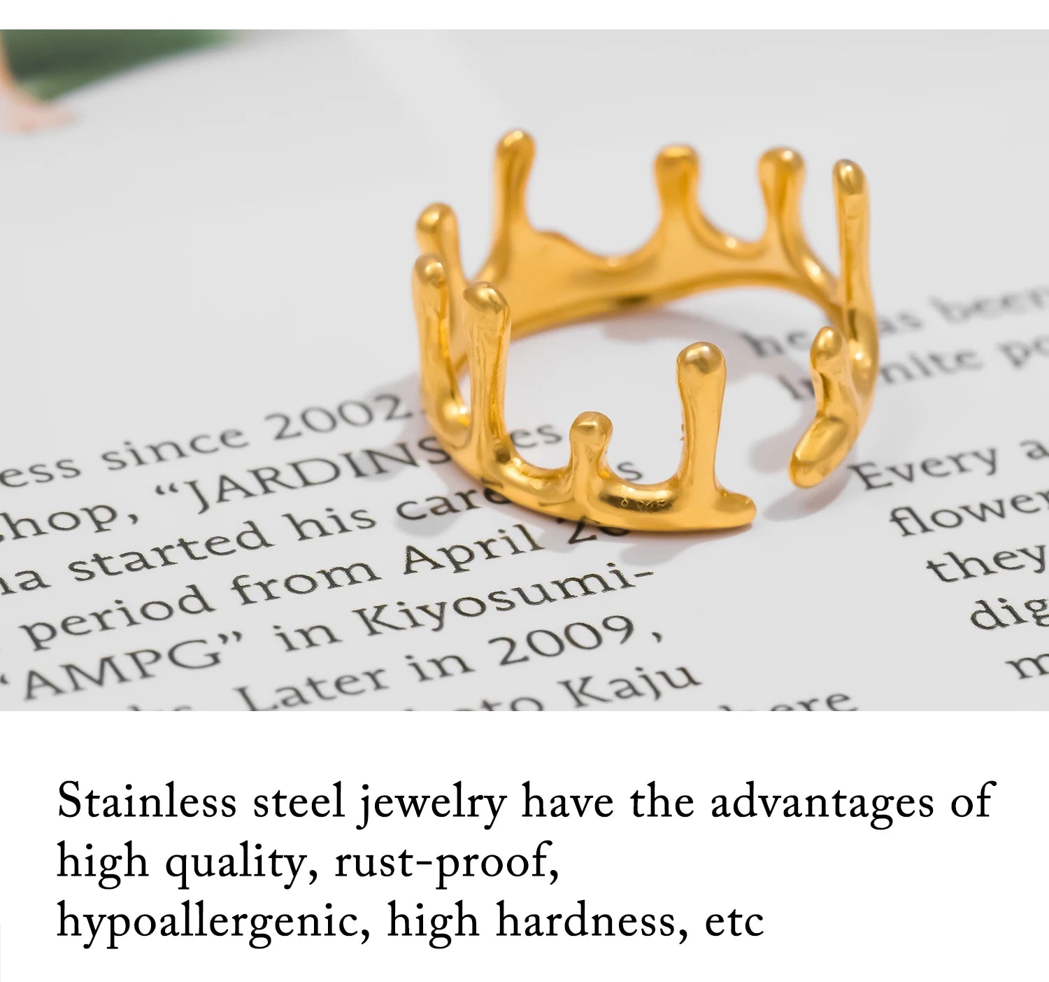 Crown Charm Ring