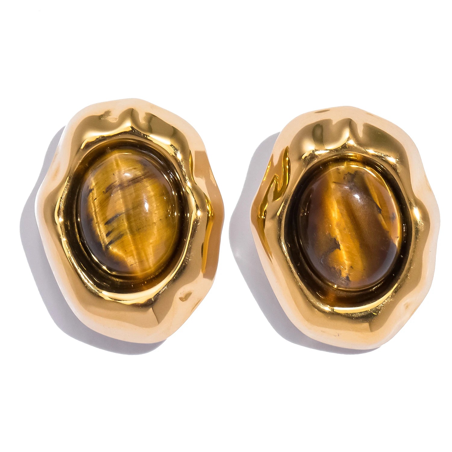 French-style Natural GemStone Earrings