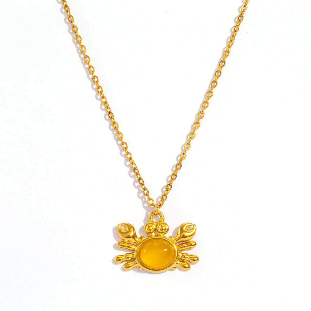 Crab Pendant Necklace
