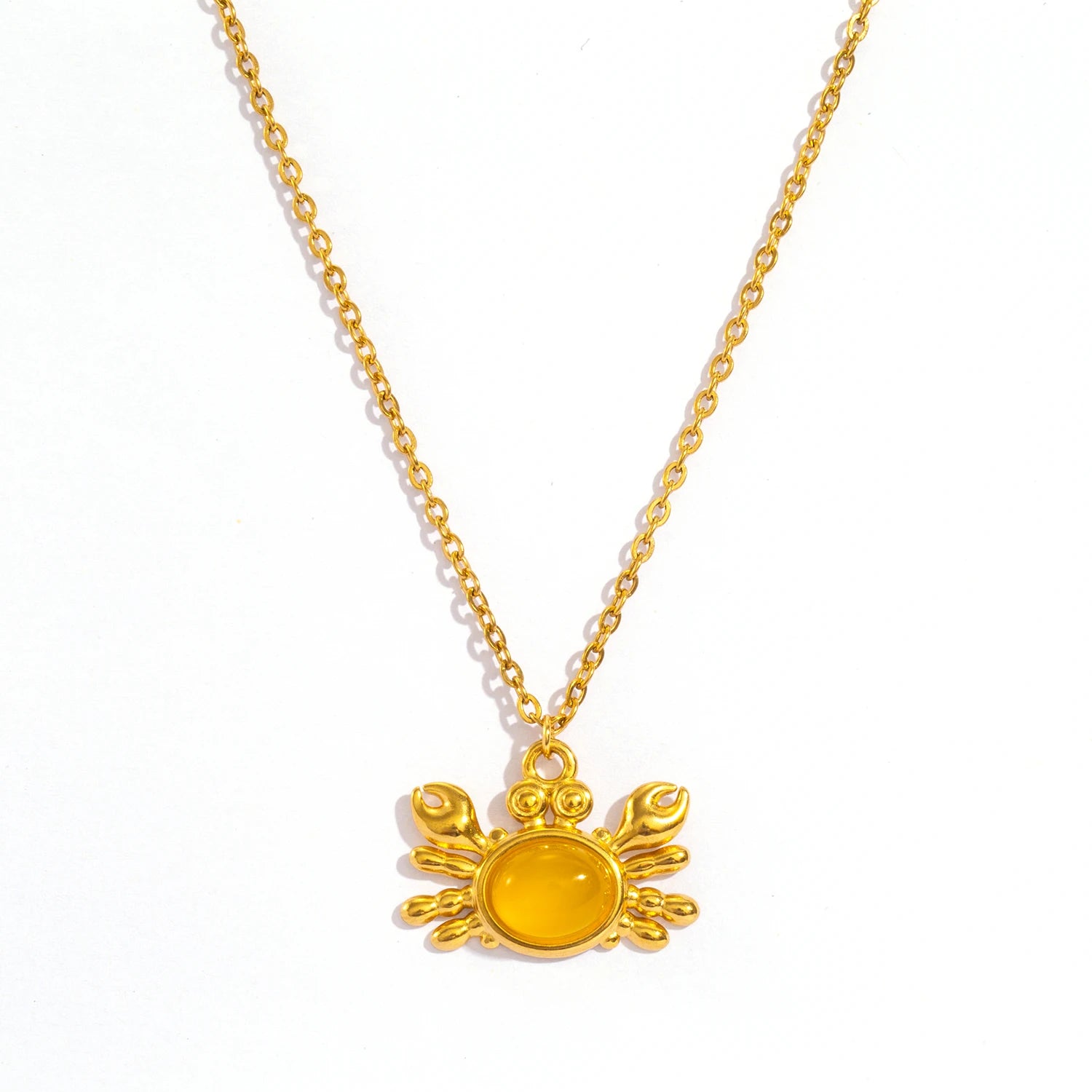 Crab Pendant Necklace
