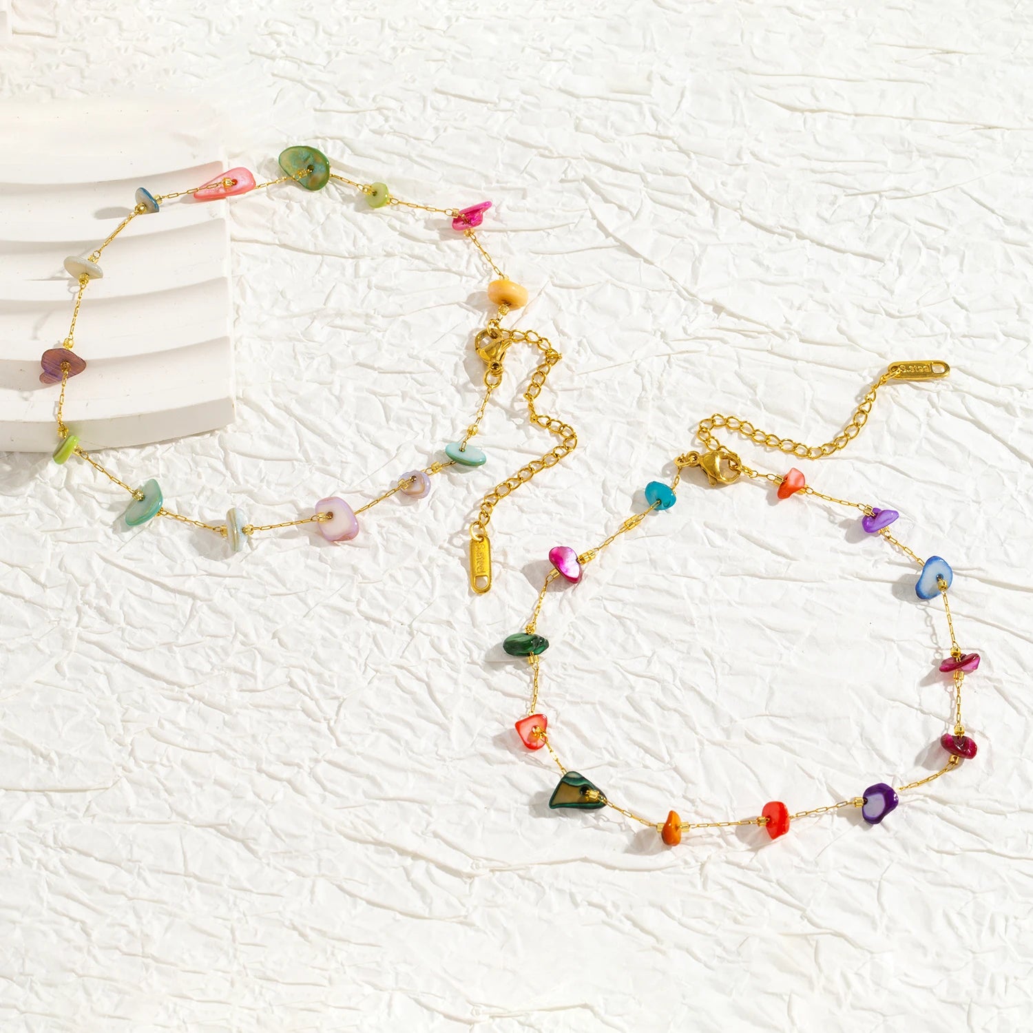 Colorful NonSense Stones Necklace & Bracelet