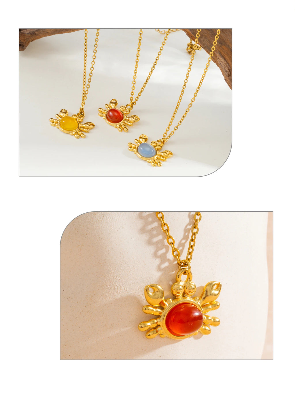 Crab Pendant Necklace