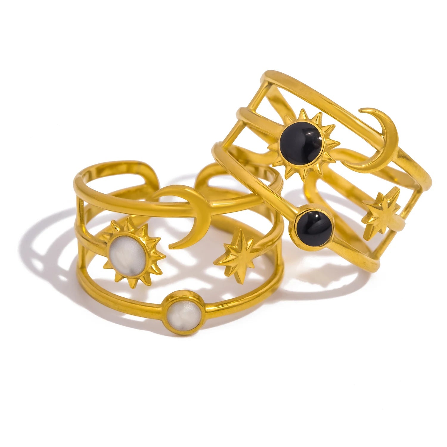 Sun & Moon Star Ring