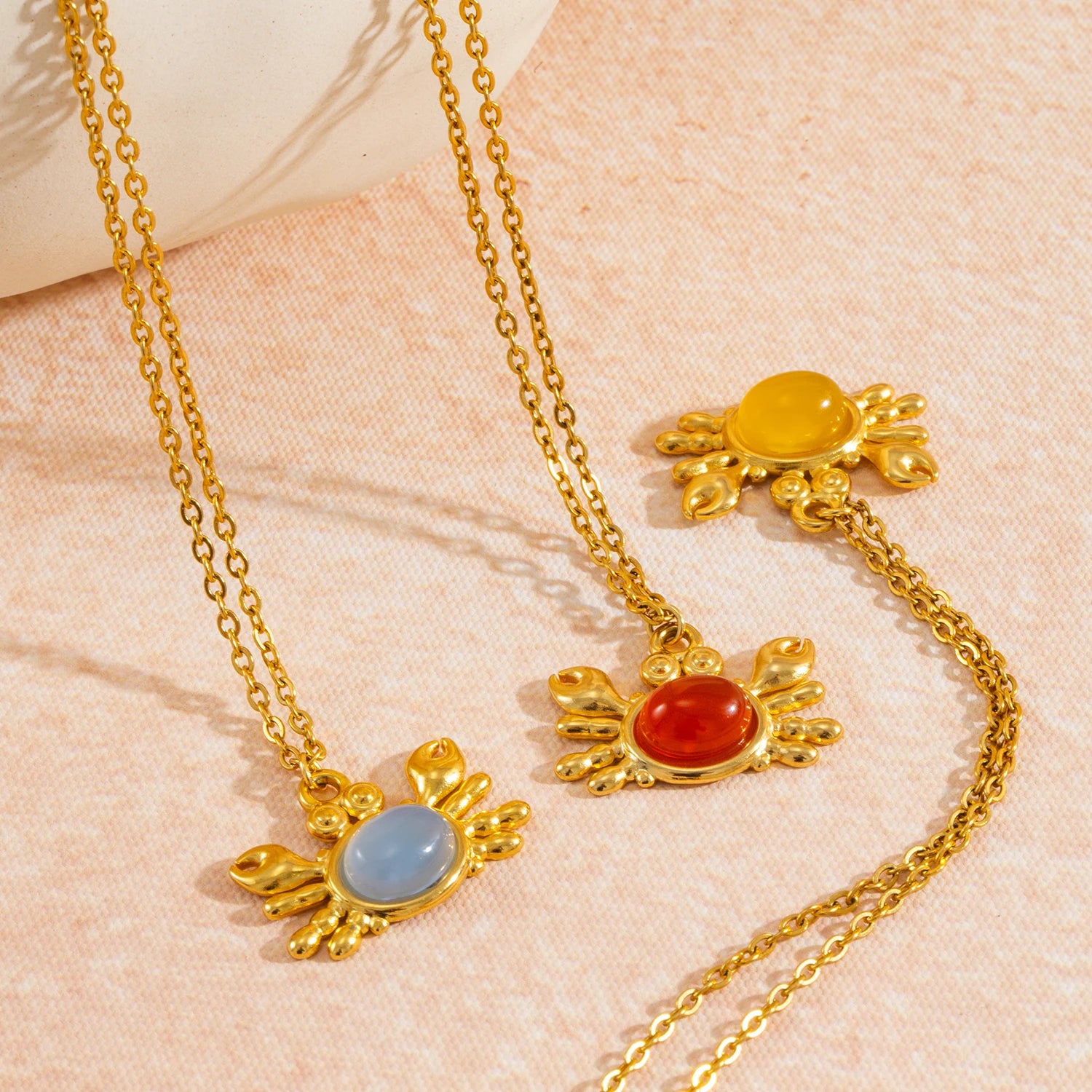 Crab Pendant Necklace