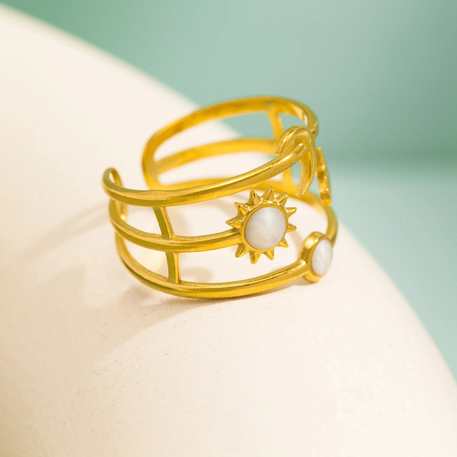Sun & Moon Star Ring