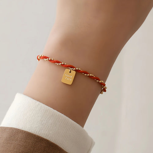 Braided Good Luck Charm Bracelet