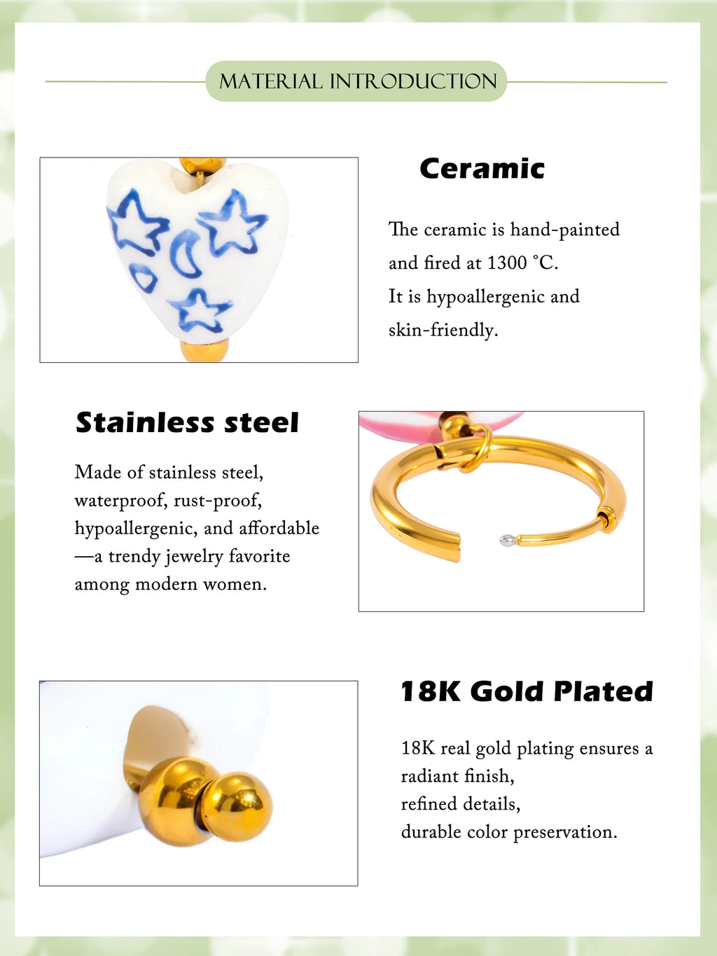 Chinese Porcelain Earrings