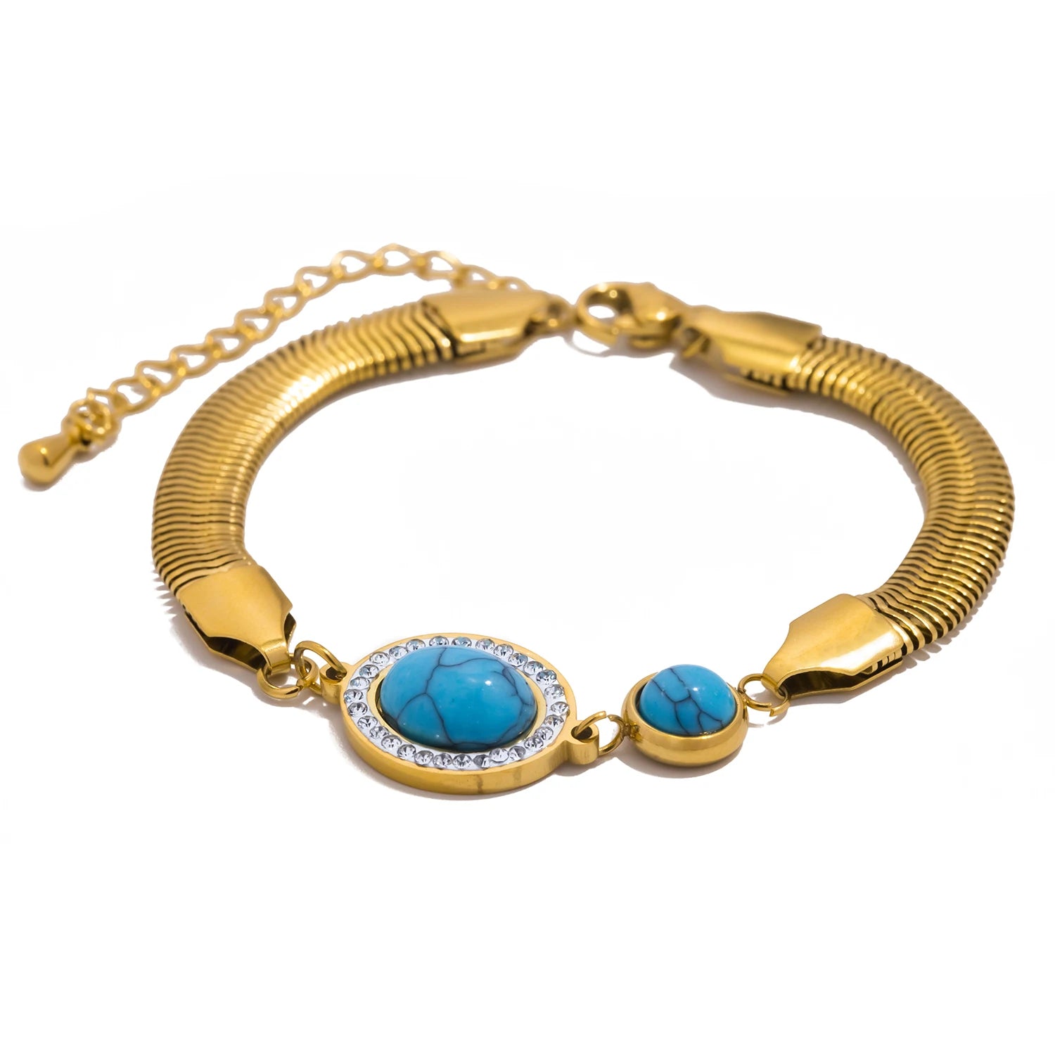 Elliptical Turquoise Bracelet
