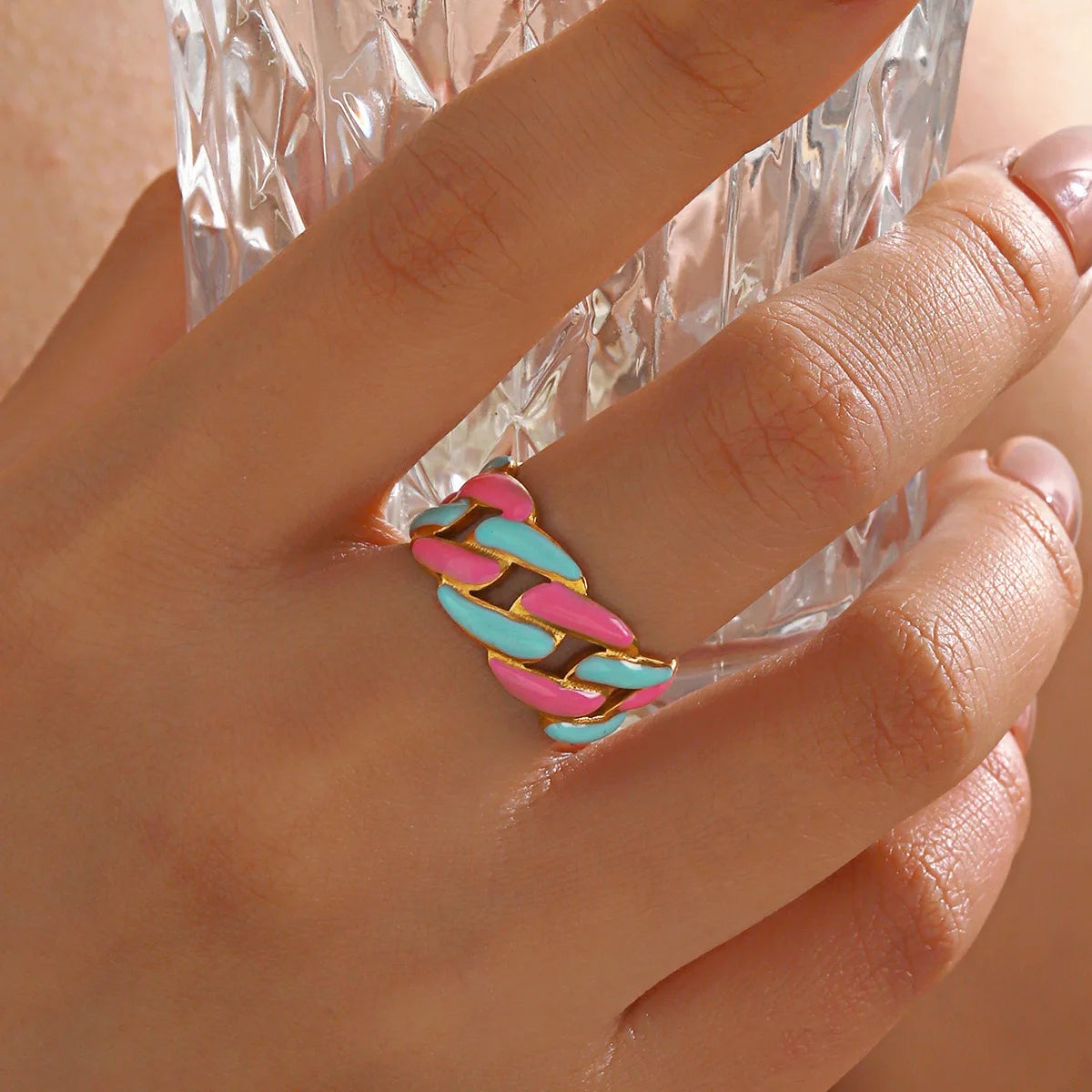 NonSense Colorful Statement Ring