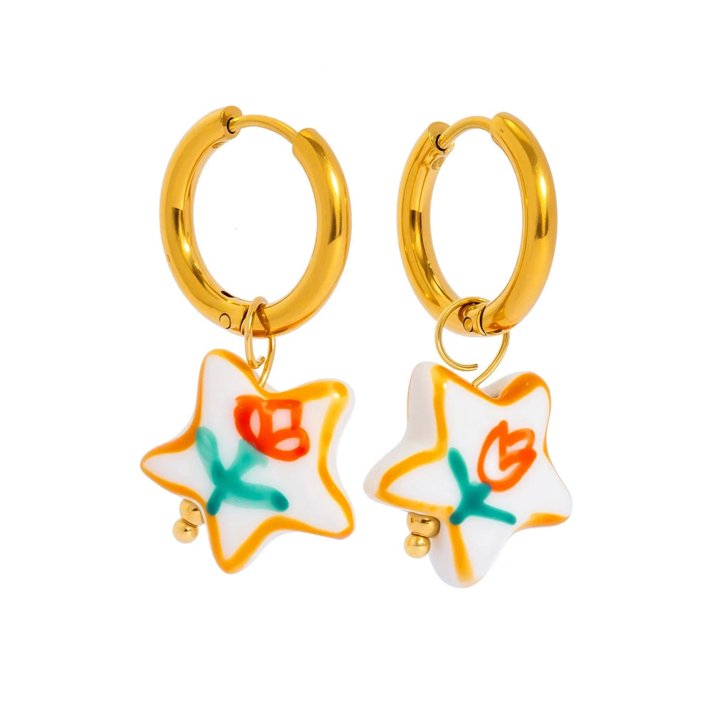 Doodle Flower Earrings