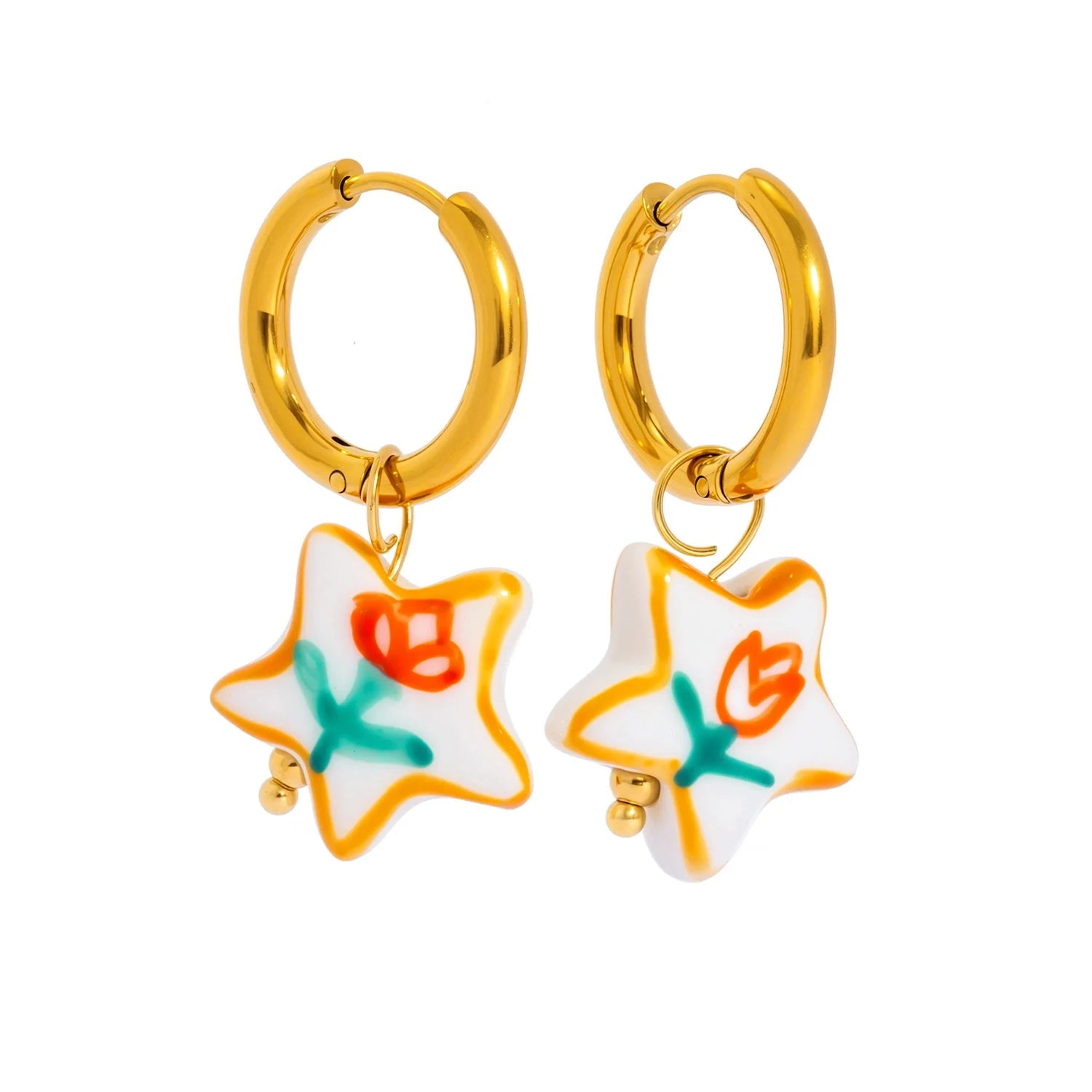 Doodle Flower Earrings