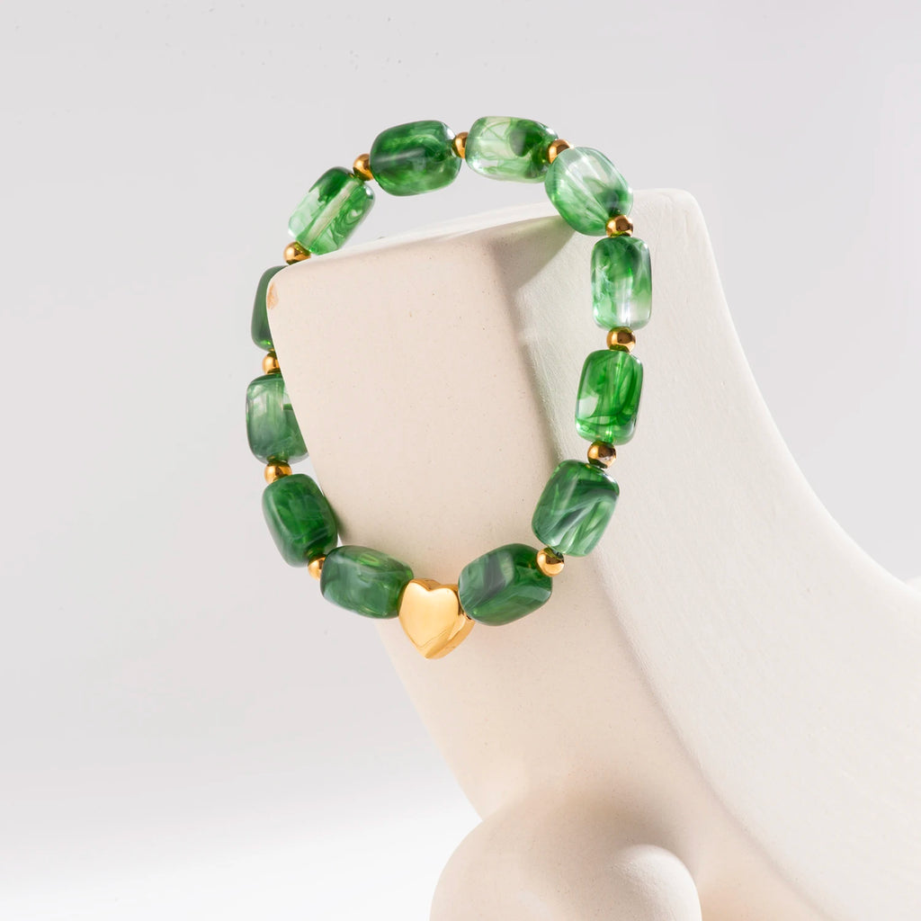 Resin Beads Charm Bracelet