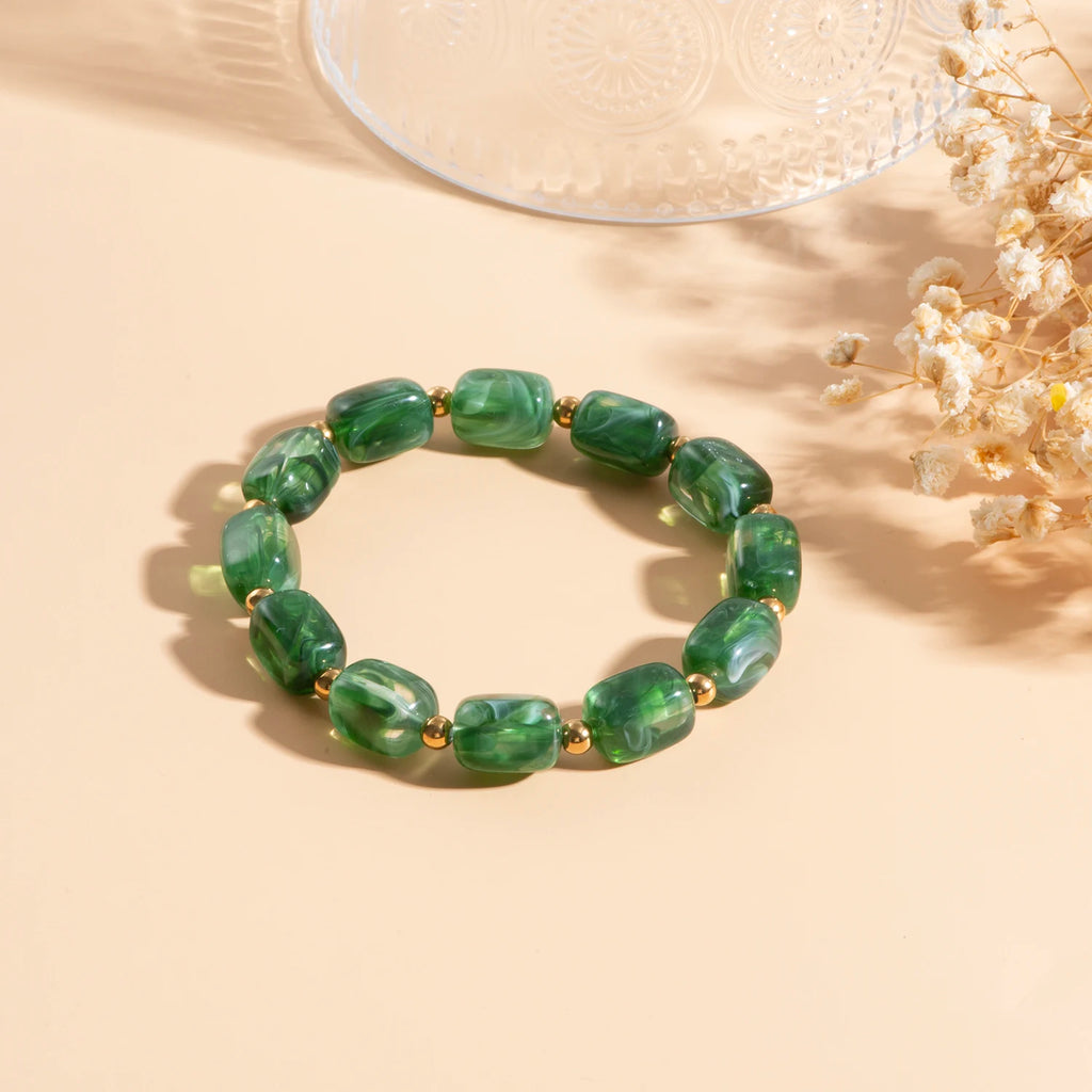 Resin Beads Charm Bracelet
