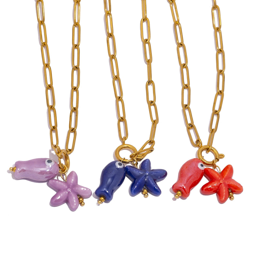 Fish&Starfish Necklace