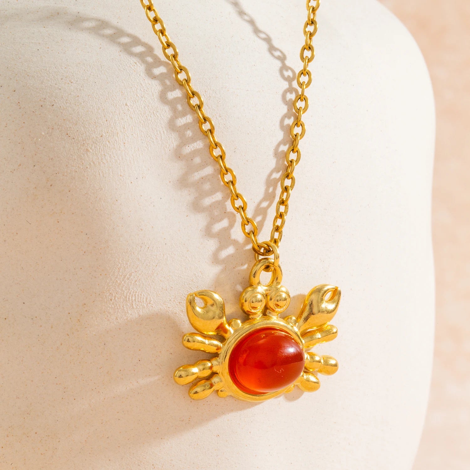 Crab Pendant Necklace