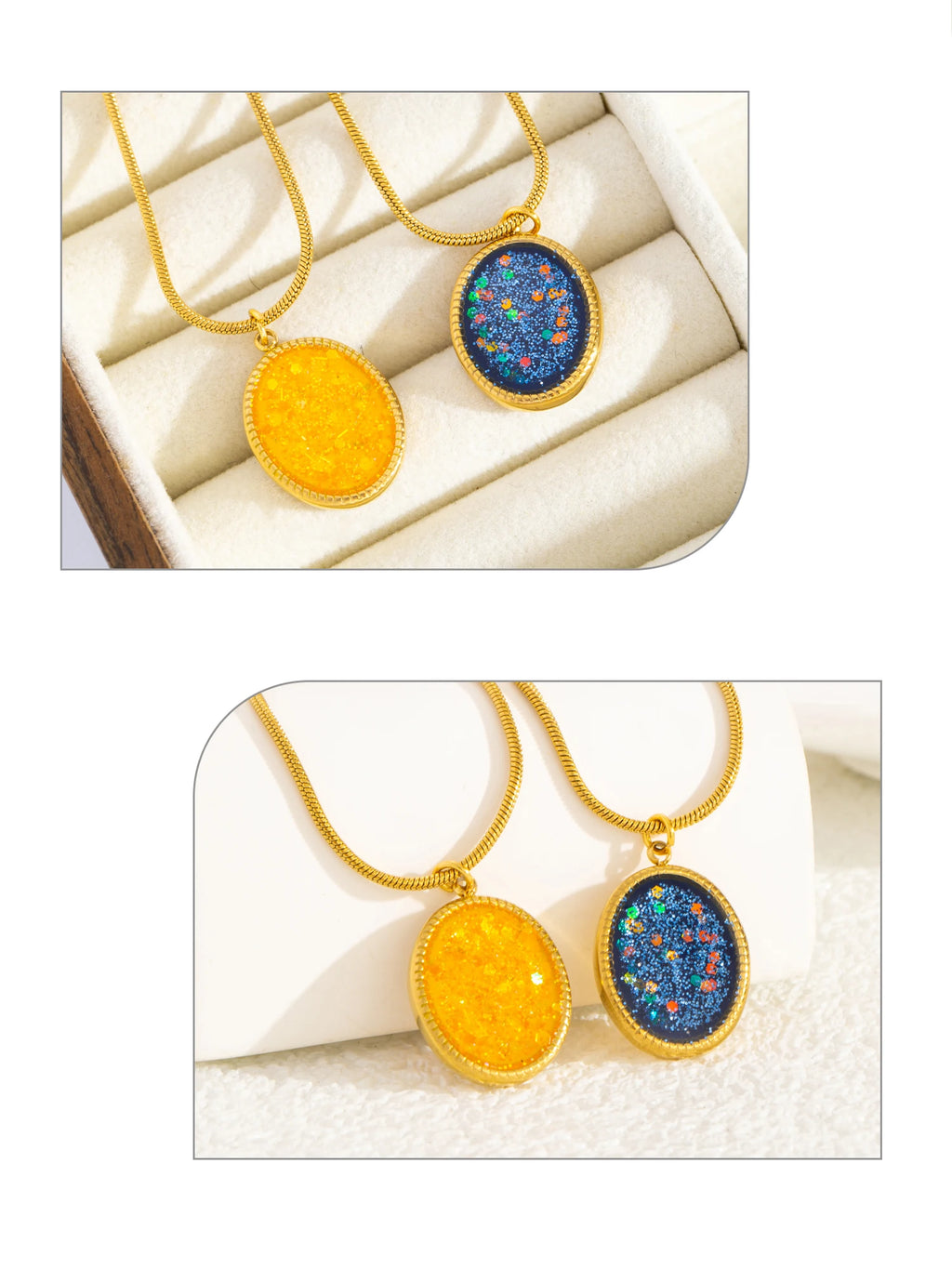 Oval Pendant Necklace