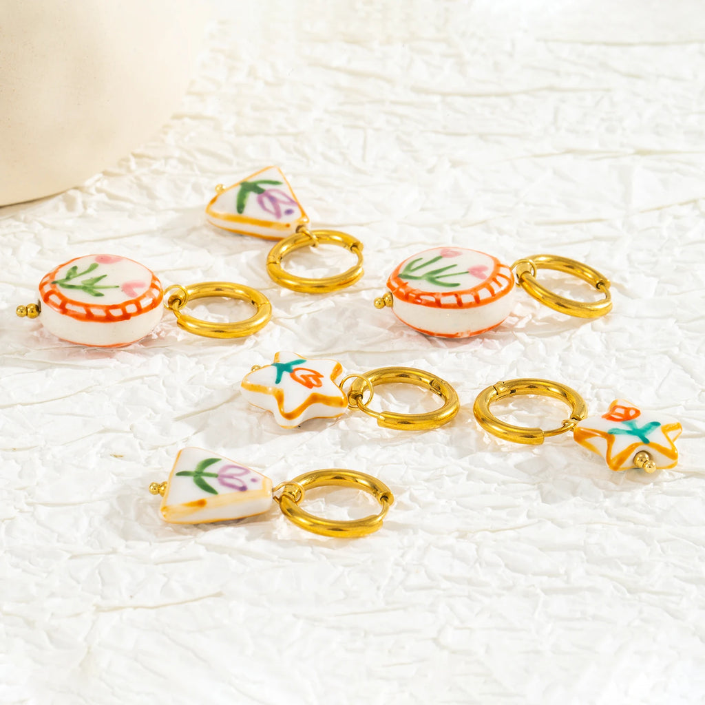 Doodle Flower Earrings