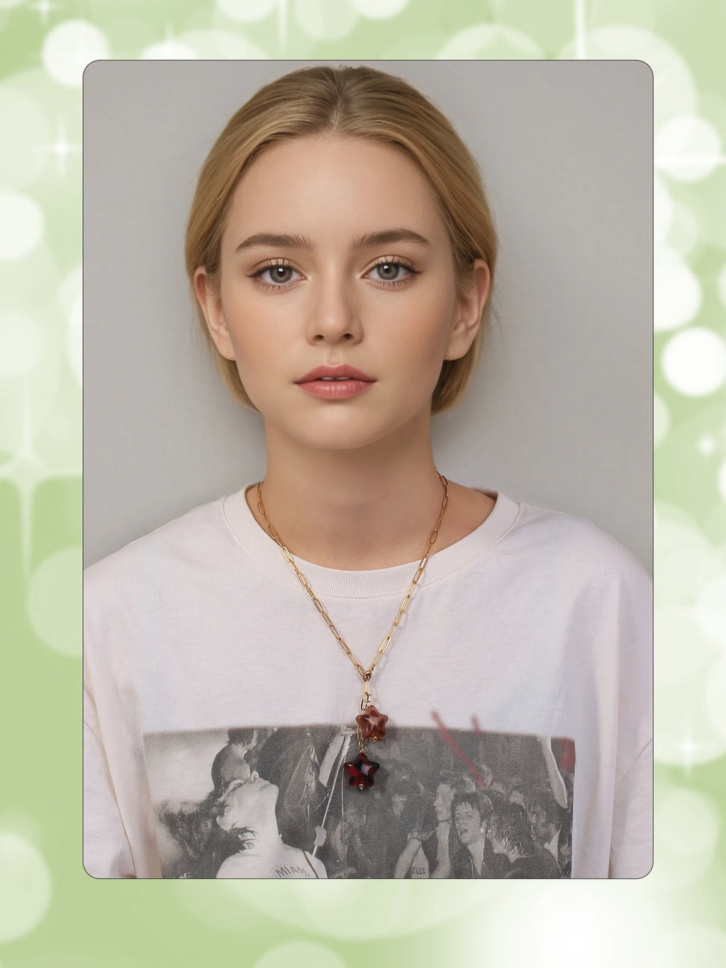 Double Star Pendant Necklace