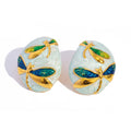 Colorful Dragonfly Earrings