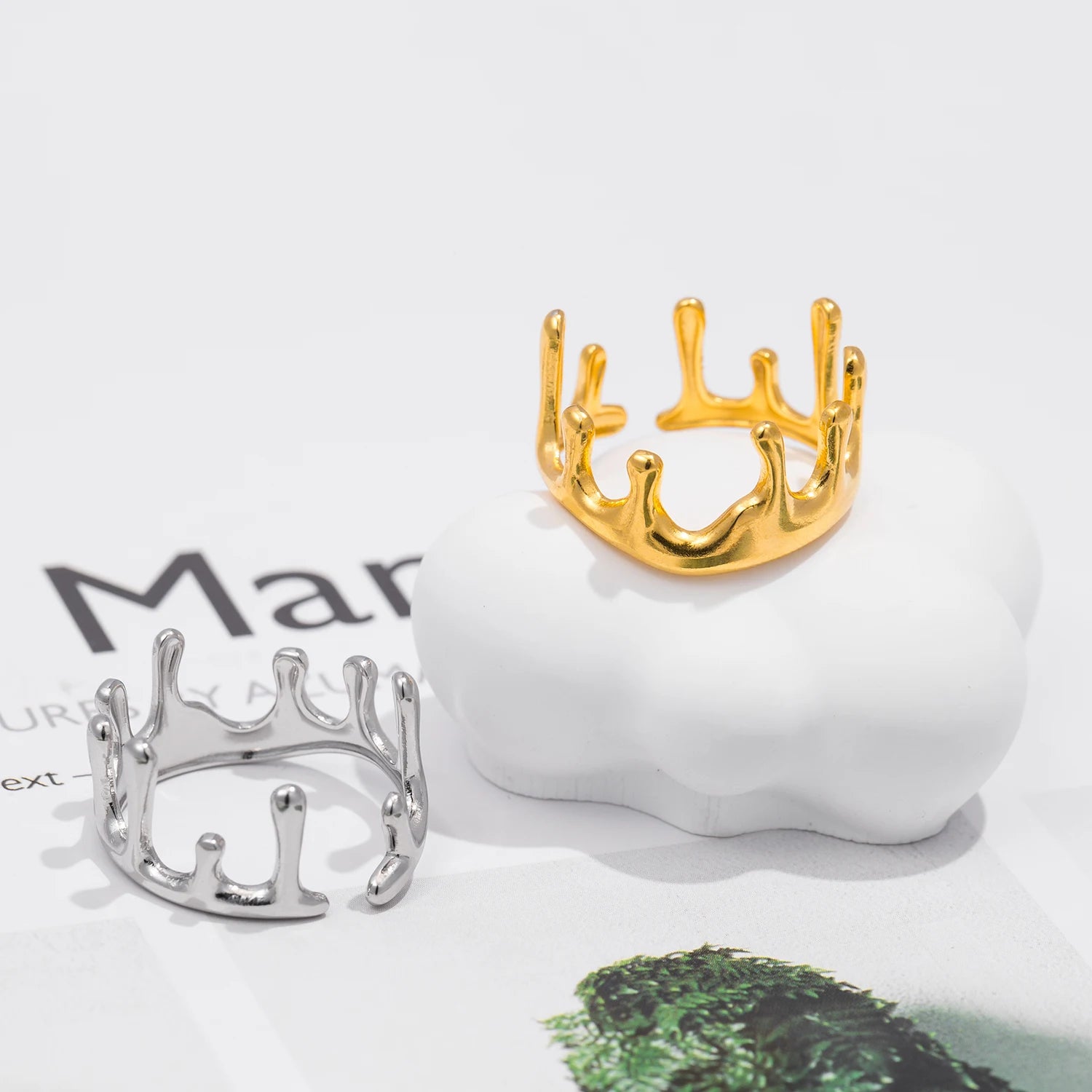 Crown Charm Ring