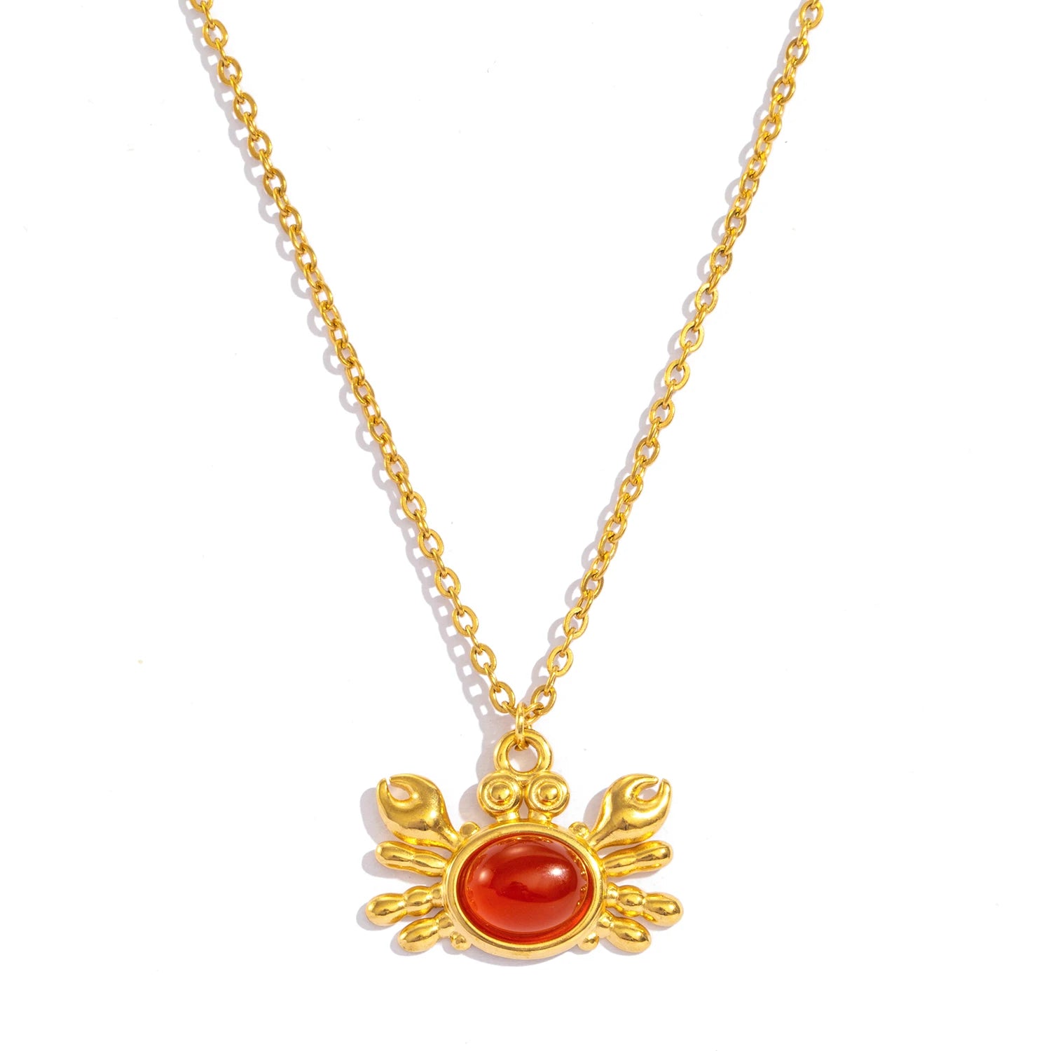Crab Pendant Necklace