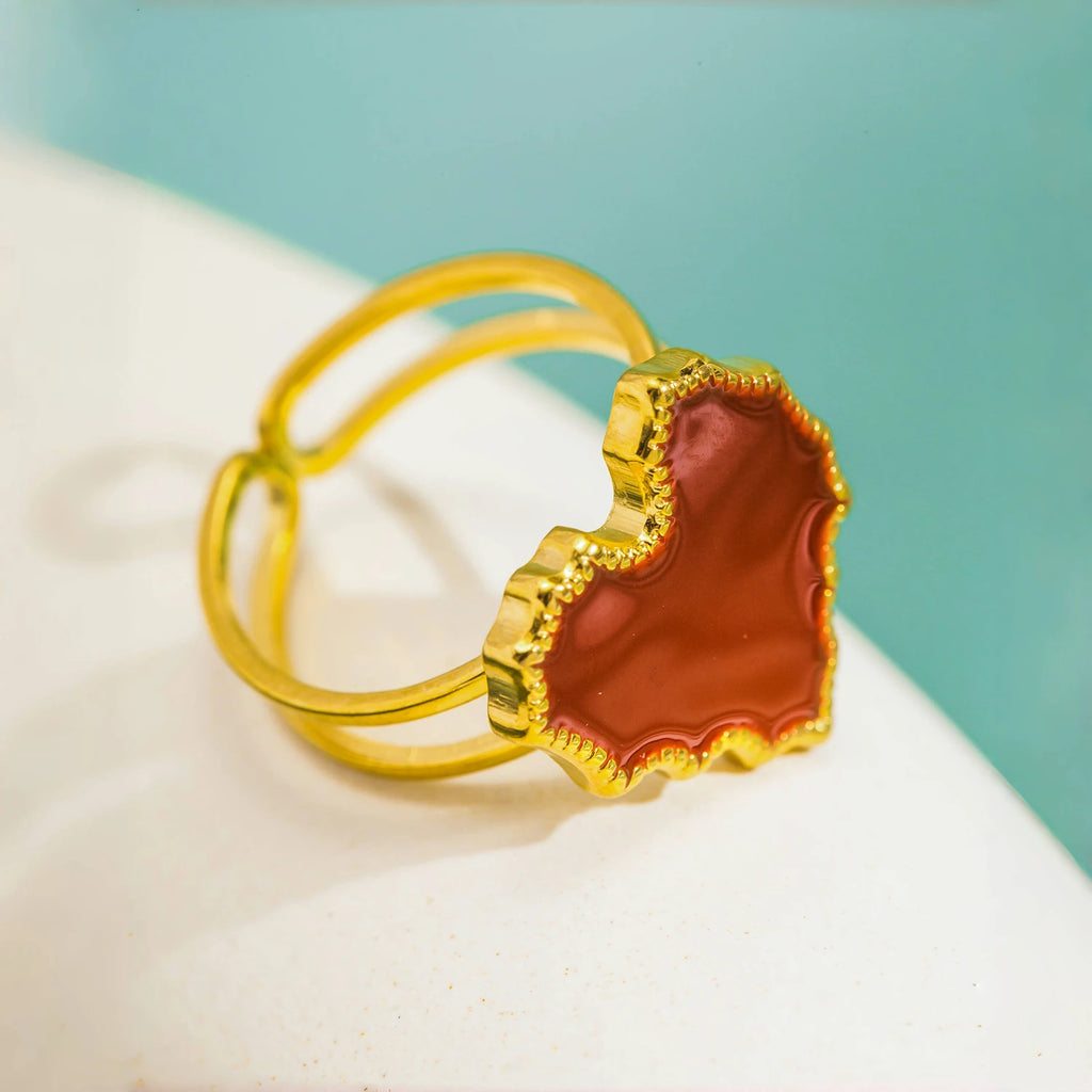 Red & Black Golden Rings