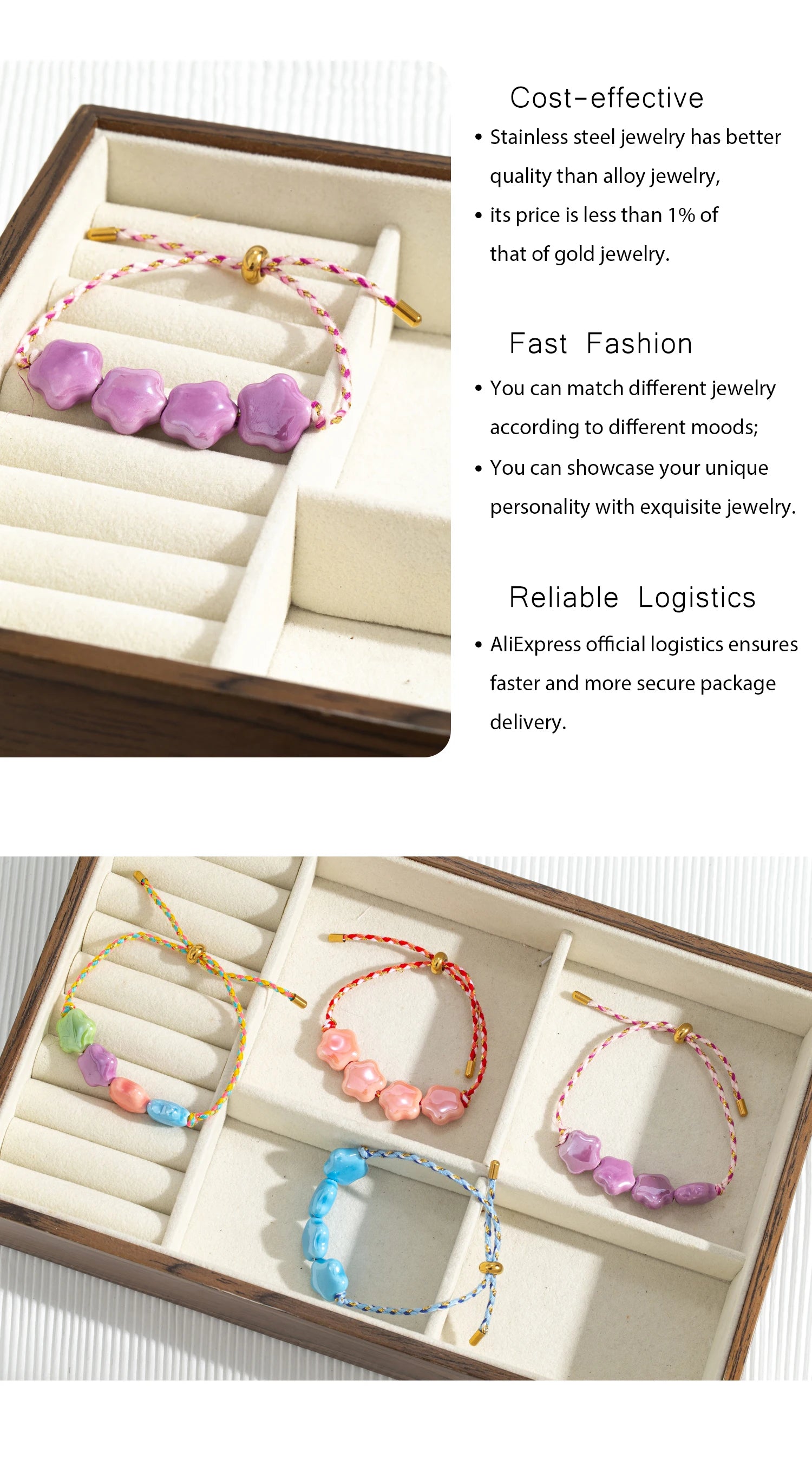 Braided Rope Star Bracelet