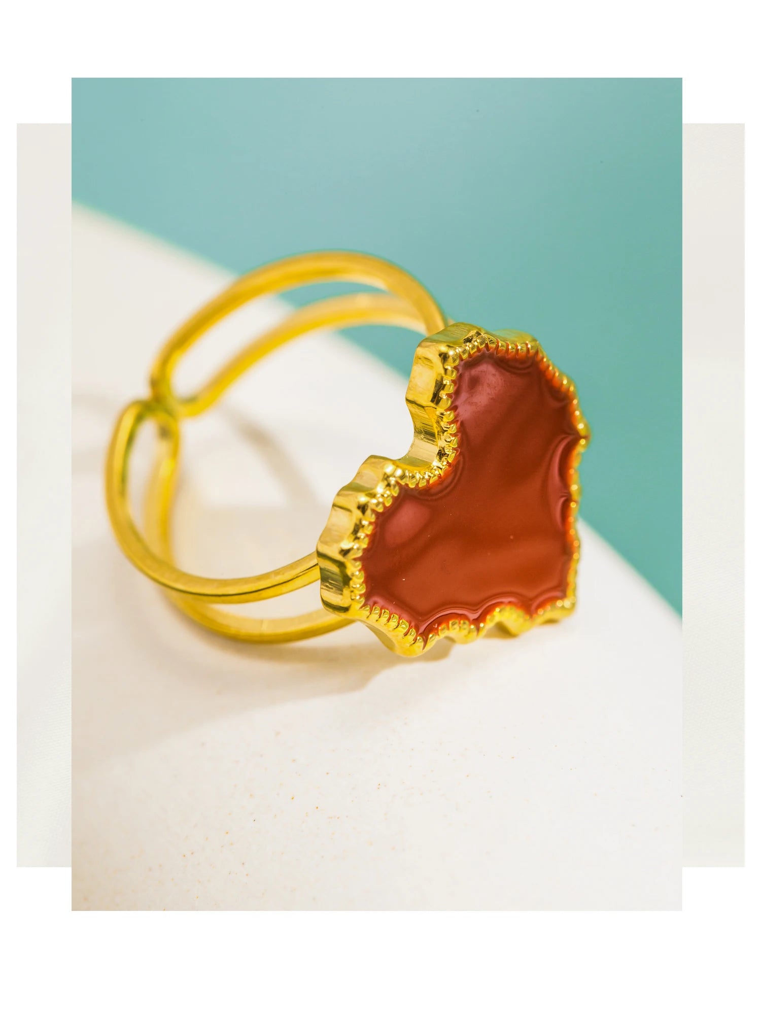 Red & Black Golden Rings