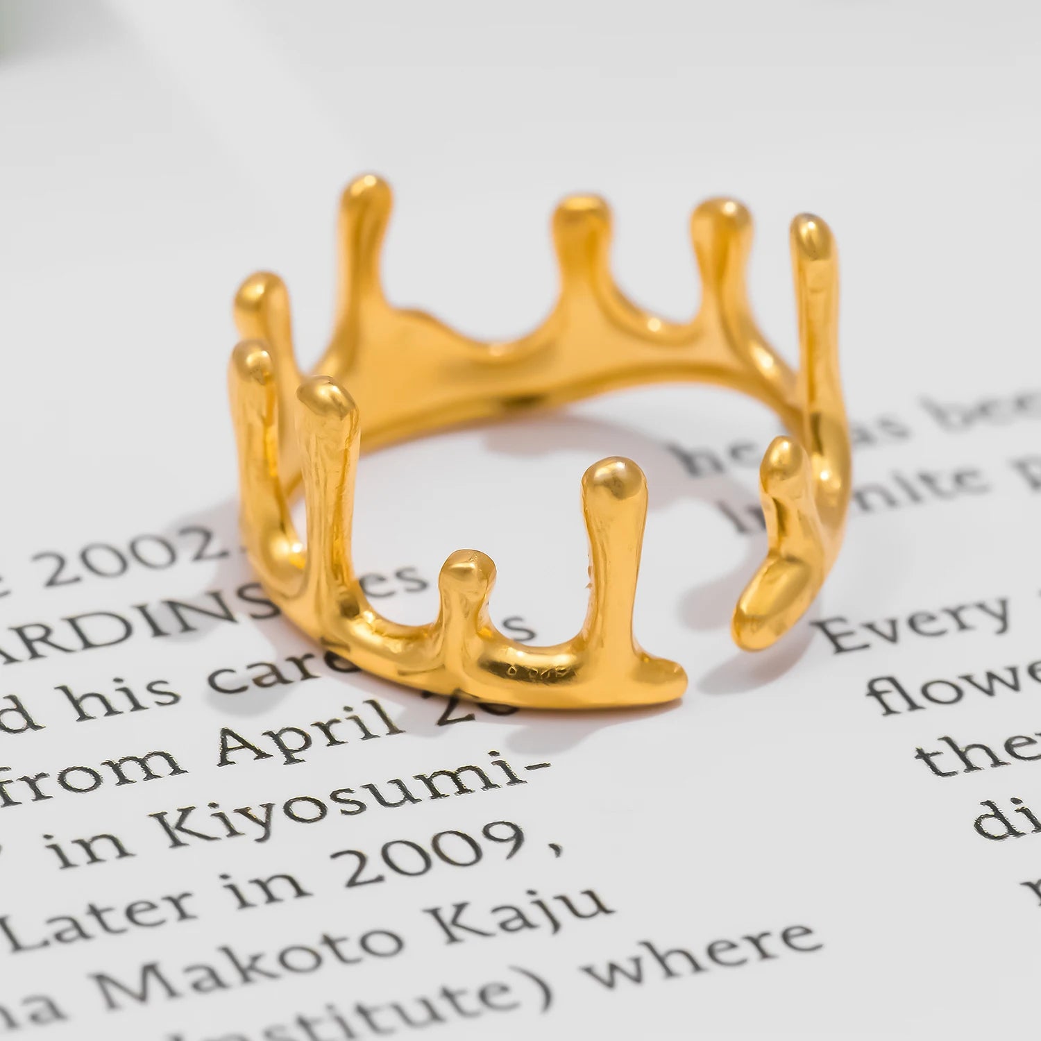 Crown Charm Ring
