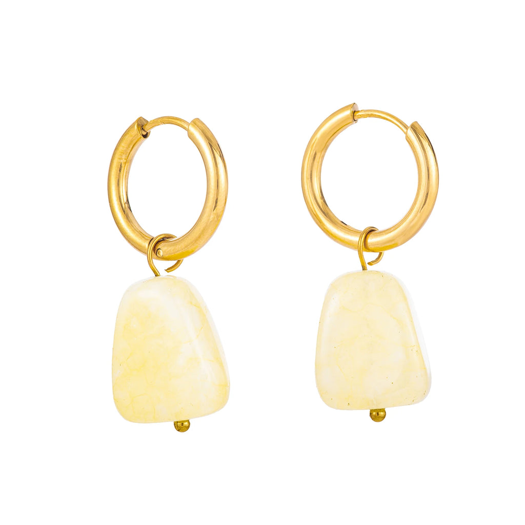Stone Drop Earrings