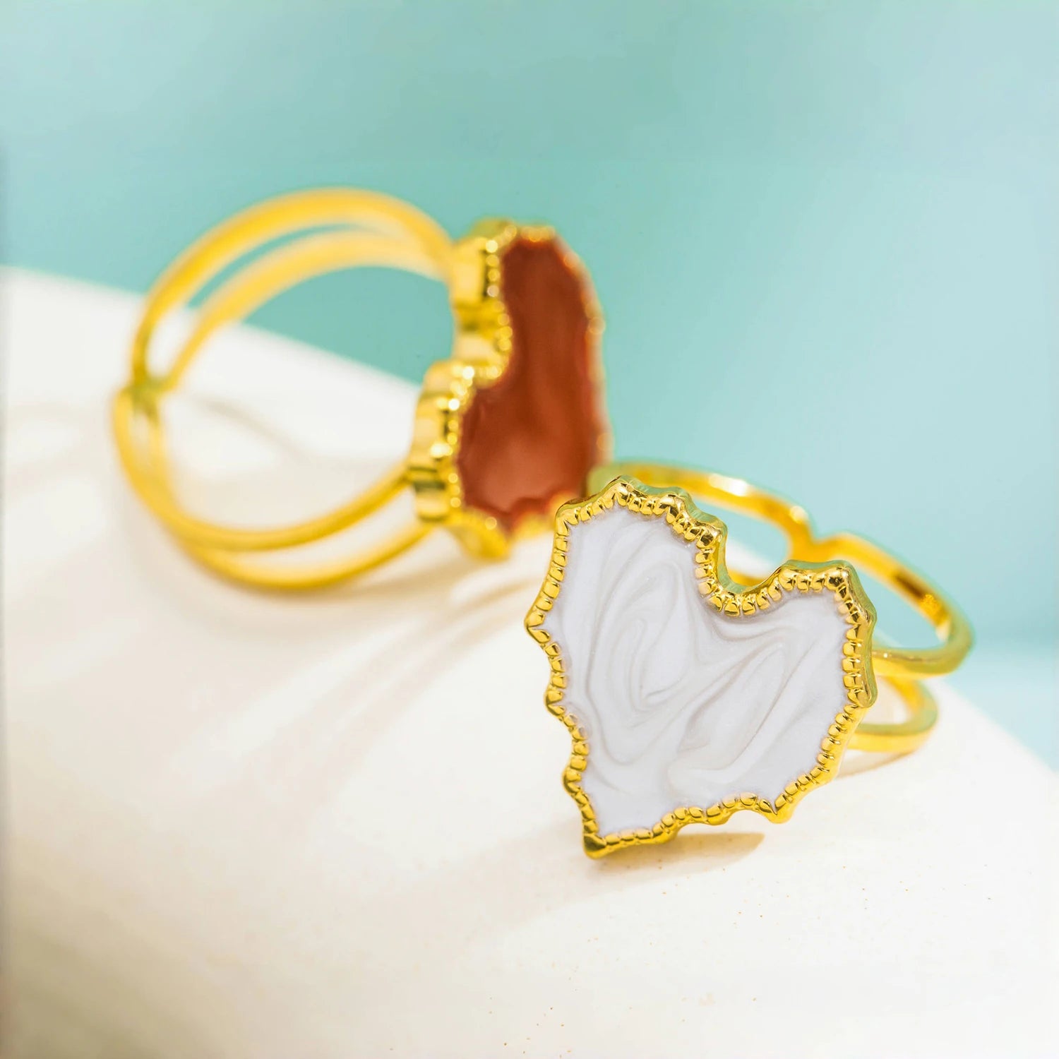 Red & Black Golden Rings