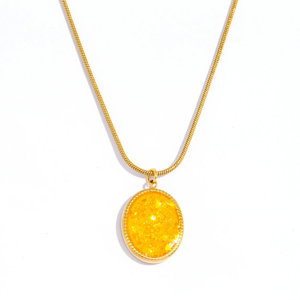 Oval Pendant Necklace