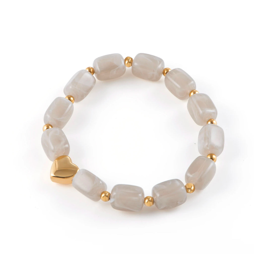 Resin Beads Charm Bracelet