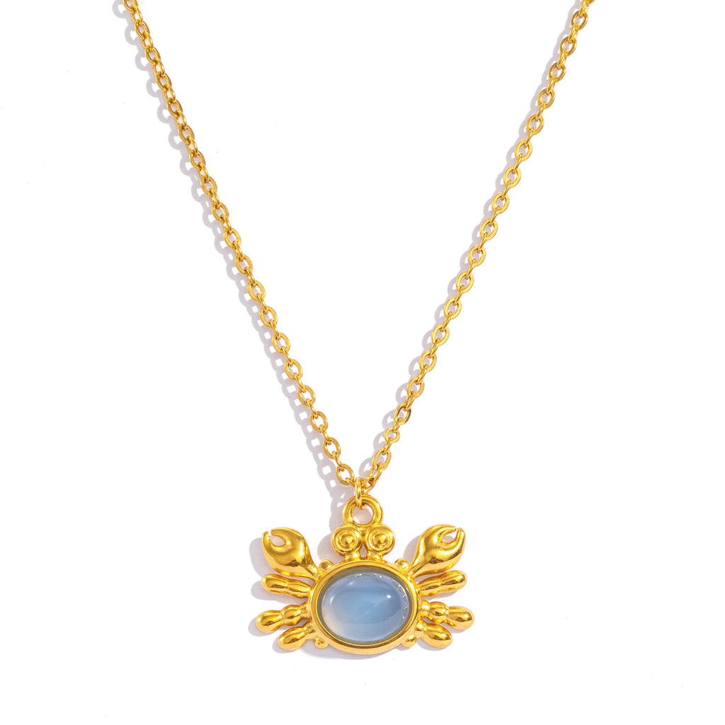 Crab Pendant Necklace