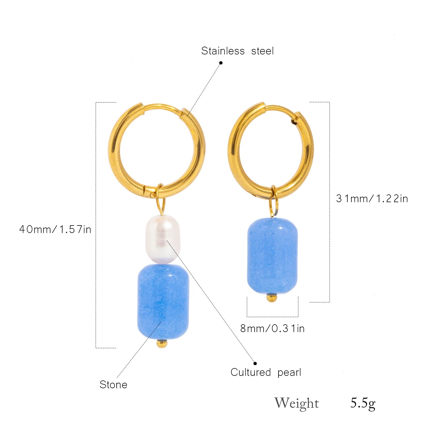 Dainty Drop Earrings