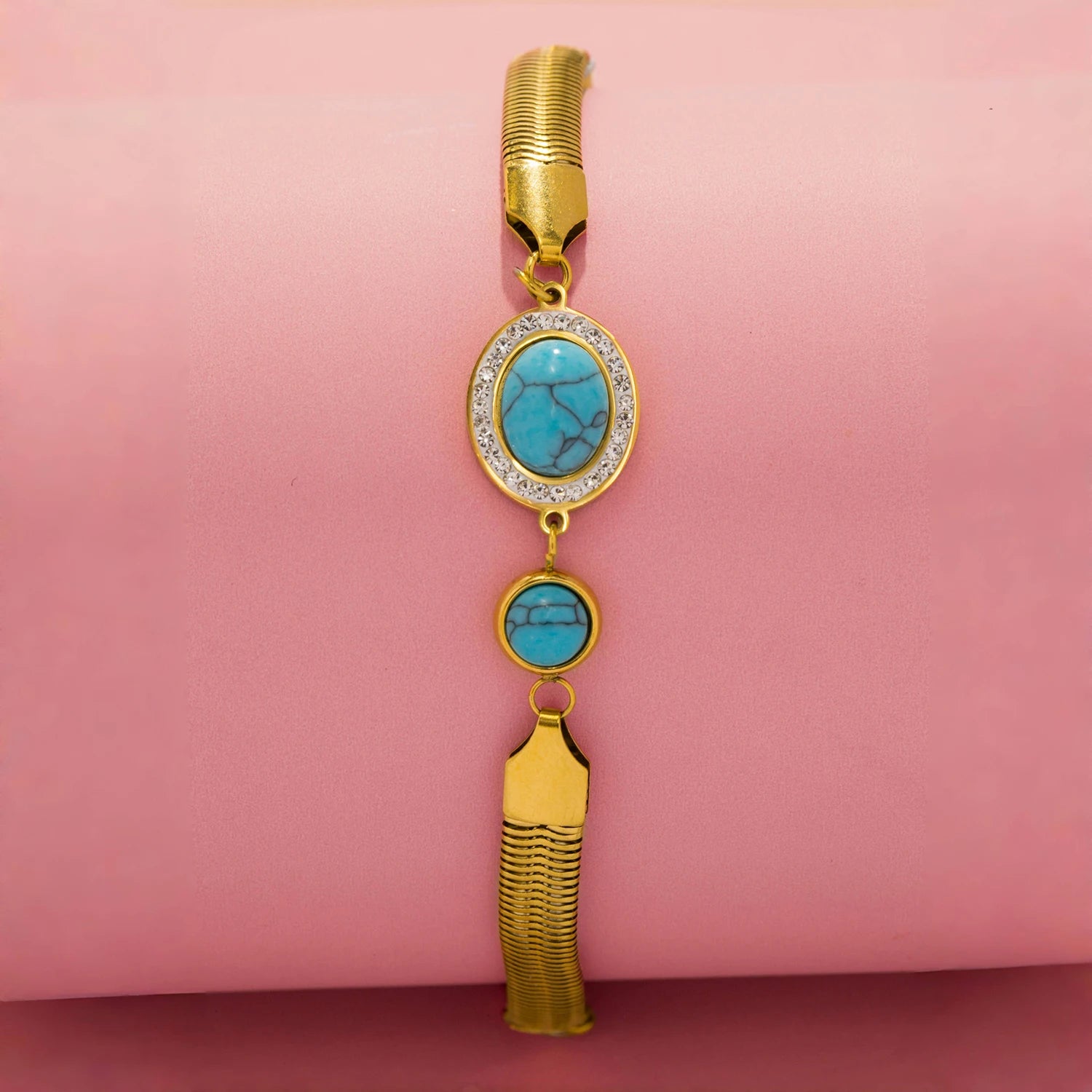 Elliptical Turquoise Bracelet