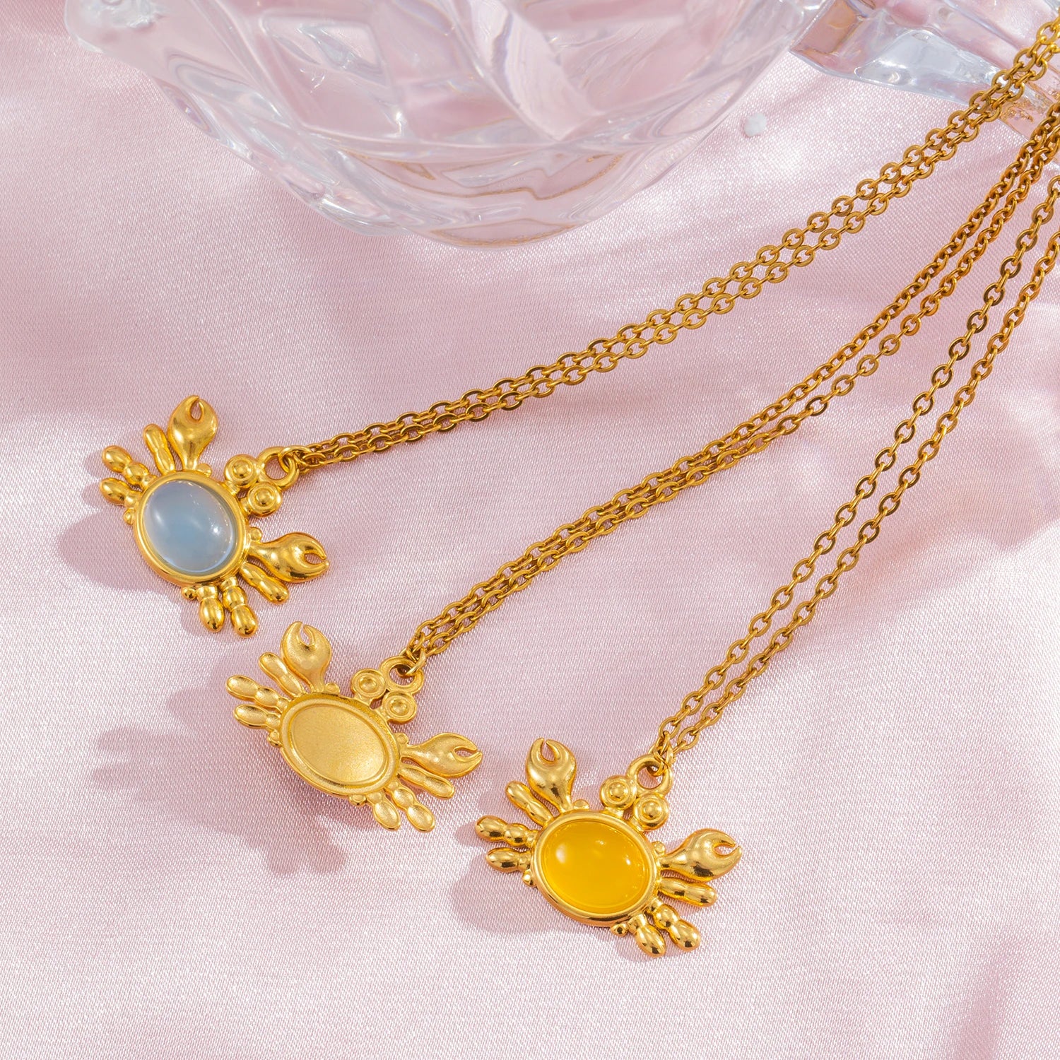 Crab Pendant Necklace