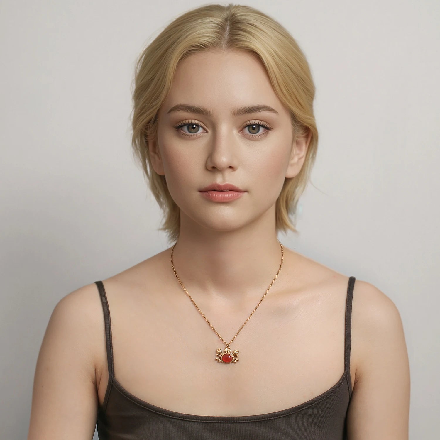 Crab Pendant Necklace