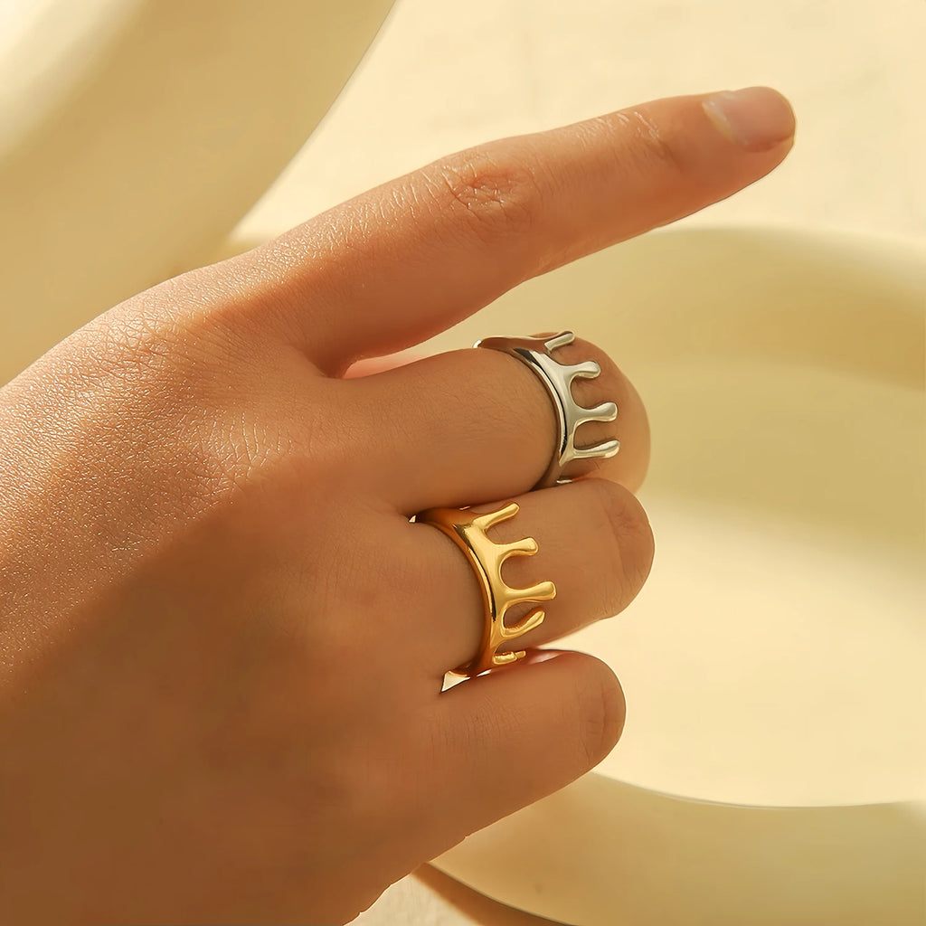 Crown Charm Ring
