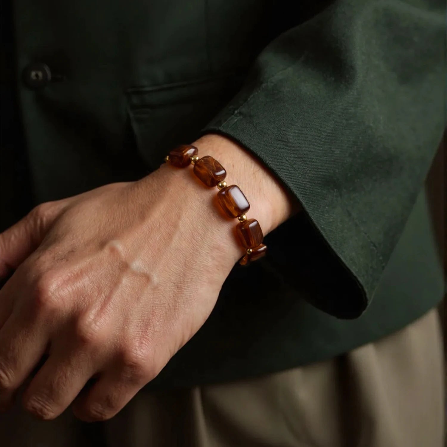 Resin Beads Charm Bracelet